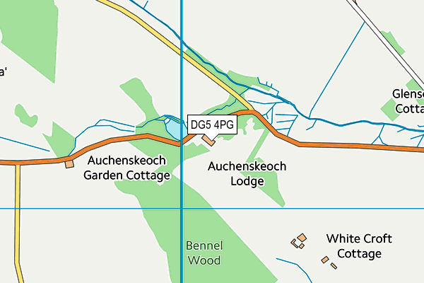 DG5 4PG map - OS VectorMap District (Ordnance Survey)