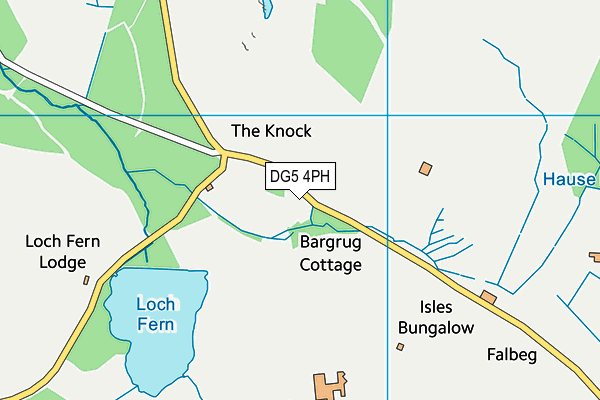 DG5 4PH map - OS VectorMap District (Ordnance Survey)