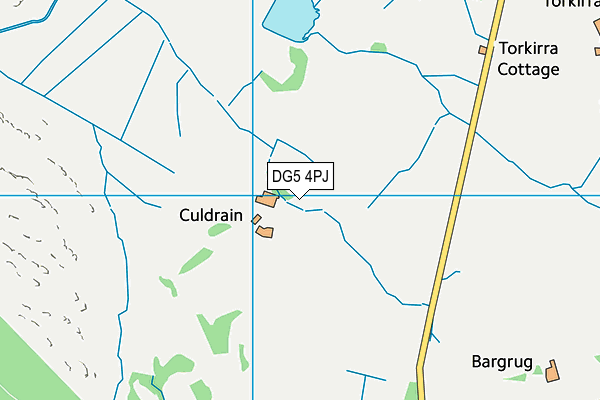 DG5 4PJ map - OS VectorMap District (Ordnance Survey)