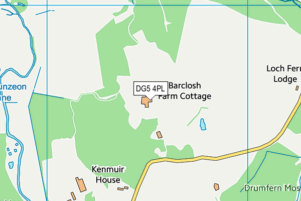 DG5 4PL map - OS VectorMap District (Ordnance Survey)