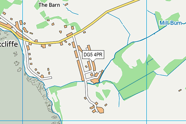 DG5 4PR map - OS VectorMap District (Ordnance Survey)