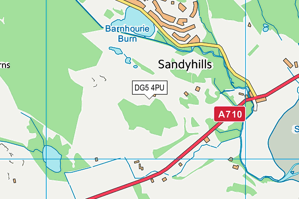 DG5 4PU map - OS VectorMap District (Ordnance Survey)