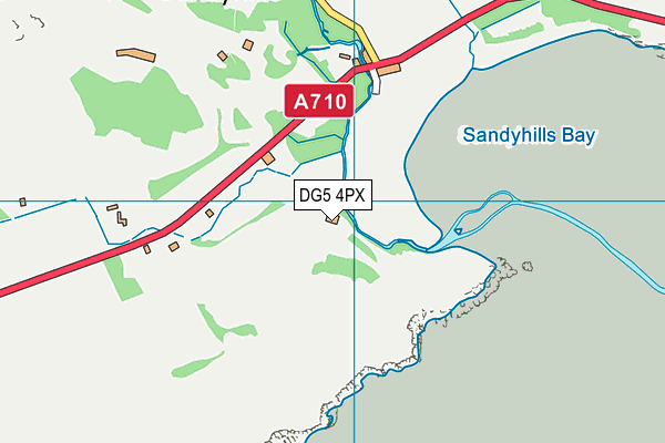 DG5 4PX map - OS VectorMap District (Ordnance Survey)