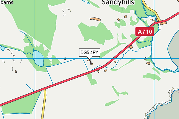 DG5 4PY map - OS VectorMap District (Ordnance Survey)