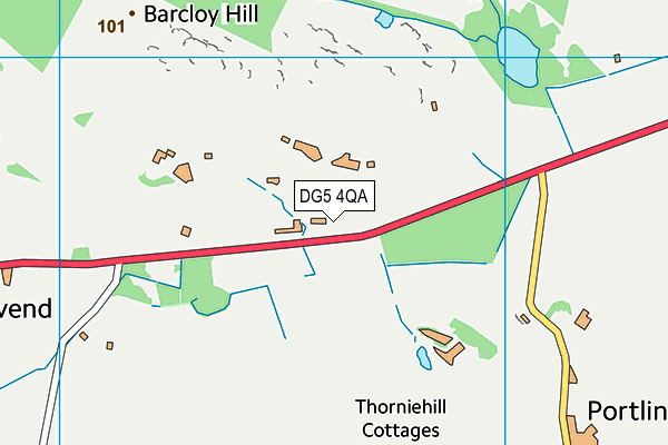 DG5 4QA map - OS VectorMap District (Ordnance Survey)