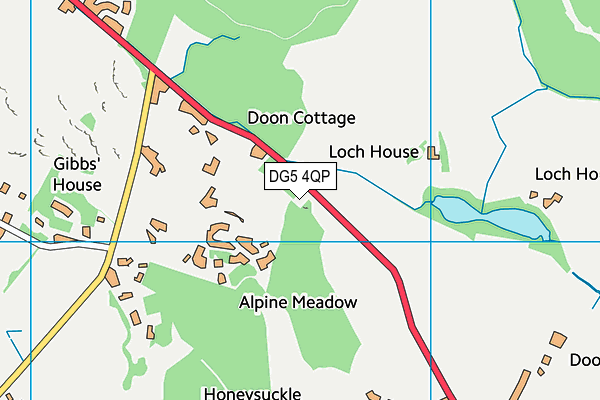 DG5 4QP map - OS VectorMap District (Ordnance Survey)