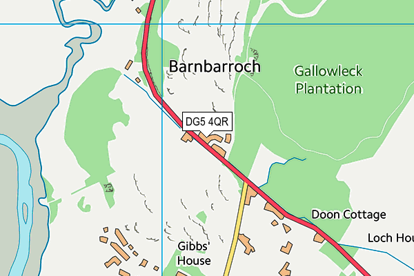 DG5 4QR map - OS VectorMap District (Ordnance Survey)