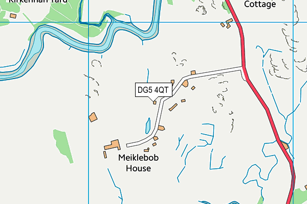 DG5 4QT map - OS VectorMap District (Ordnance Survey)