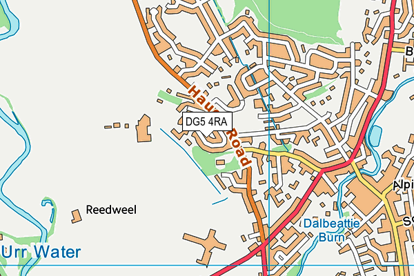 DG5 4RA map - OS VectorMap District (Ordnance Survey)