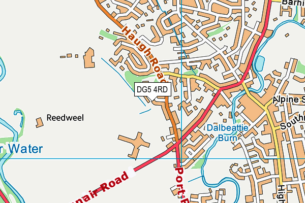 DG5 4RD map - OS VectorMap District (Ordnance Survey)