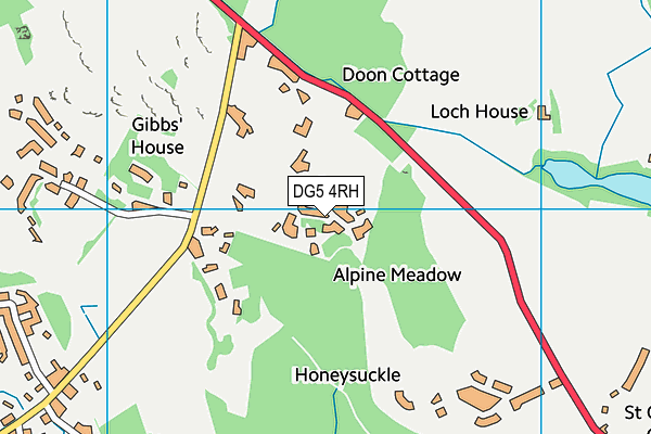 DG5 4RH map - OS VectorMap District (Ordnance Survey)