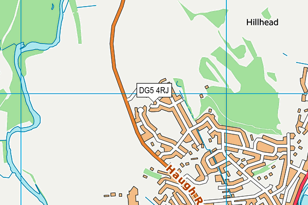 DG5 4RJ map - OS VectorMap District (Ordnance Survey)