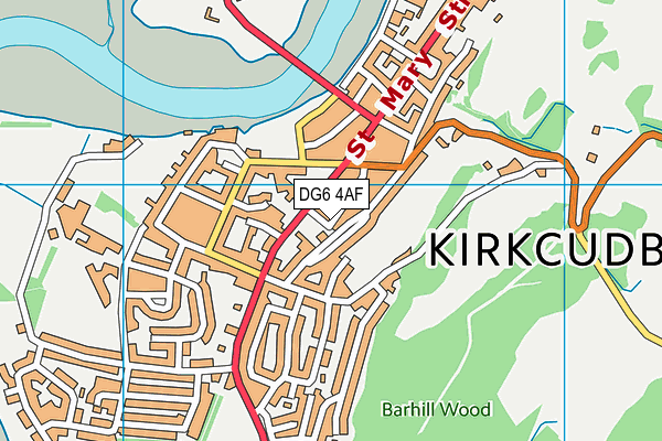 DG6 4AF map - OS VectorMap District (Ordnance Survey)