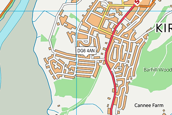 DG6 4AN map - OS VectorMap District (Ordnance Survey)