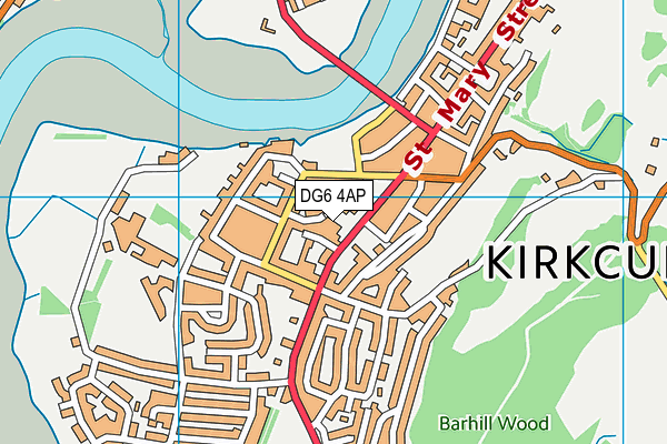 DG6 4AP map - OS VectorMap District (Ordnance Survey)