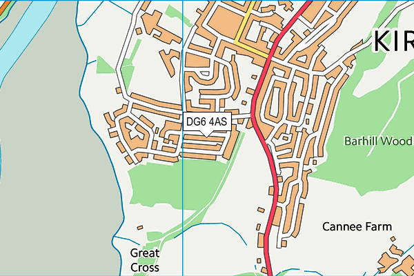 DG6 4AS map - OS VectorMap District (Ordnance Survey)