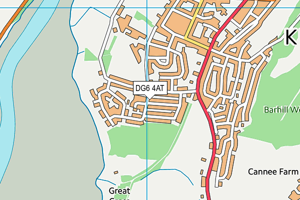 DG6 4AT map - OS VectorMap District (Ordnance Survey)