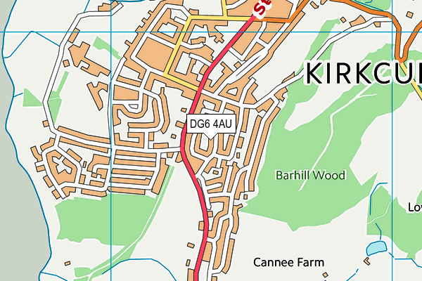 DG6 4AU map - OS VectorMap District (Ordnance Survey)