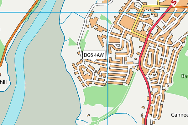 DG6 4AW map - OS VectorMap District (Ordnance Survey)