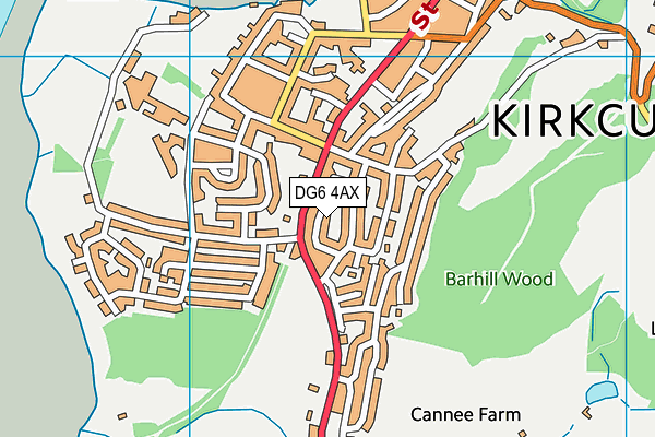 DG6 4AX map - OS VectorMap District (Ordnance Survey)