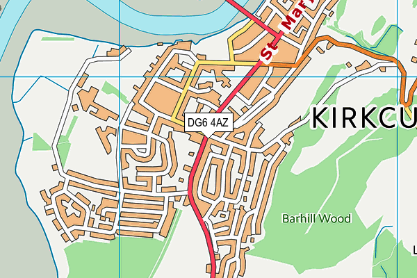 DG6 4AZ map - OS VectorMap District (Ordnance Survey)