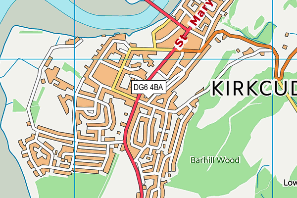 DG6 4BA map - OS VectorMap District (Ordnance Survey)