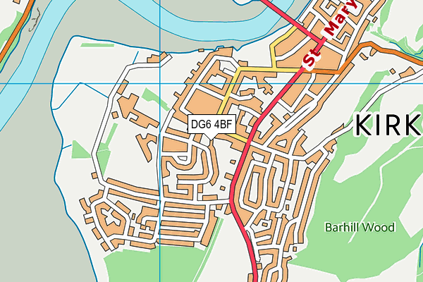 DG6 4BF map - OS VectorMap District (Ordnance Survey)