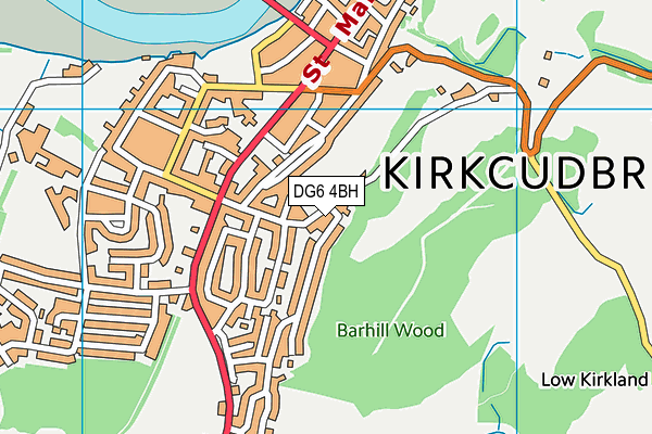 DG6 4BH map - OS VectorMap District (Ordnance Survey)