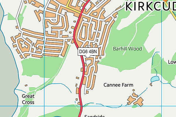 DG6 4BN map - OS VectorMap District (Ordnance Survey)