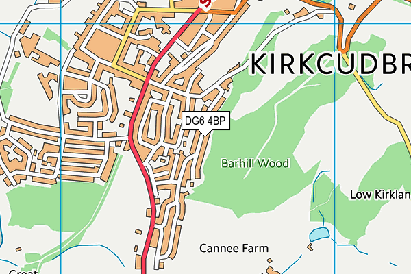 DG6 4BP map - OS VectorMap District (Ordnance Survey)