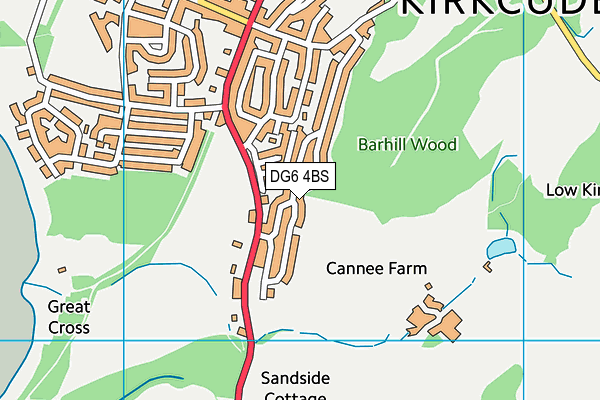 DG6 4BS map - OS VectorMap District (Ordnance Survey)