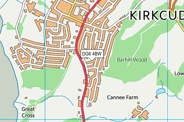 DG6 4BW map - OS VectorMap District (Ordnance Survey)