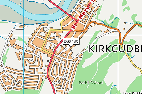 DG6 4BX map - OS VectorMap District (Ordnance Survey)