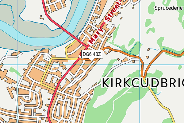 DG6 4BZ map - OS VectorMap District (Ordnance Survey)