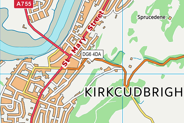 DG6 4DA map - OS VectorMap District (Ordnance Survey)