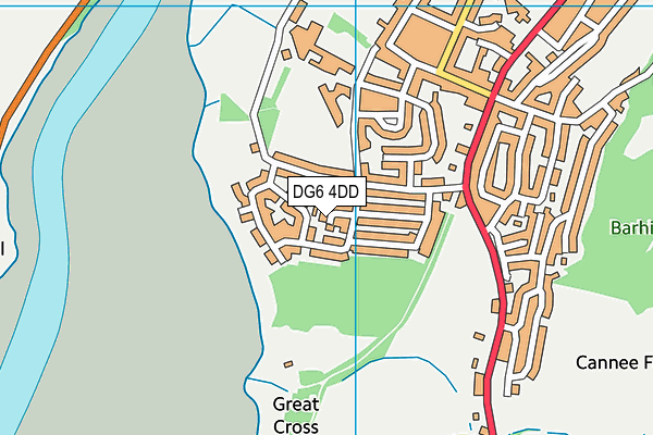 DG6 4DD map - OS VectorMap District (Ordnance Survey)