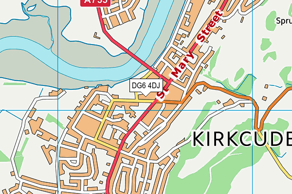 DG6 4DJ map - OS VectorMap District (Ordnance Survey)