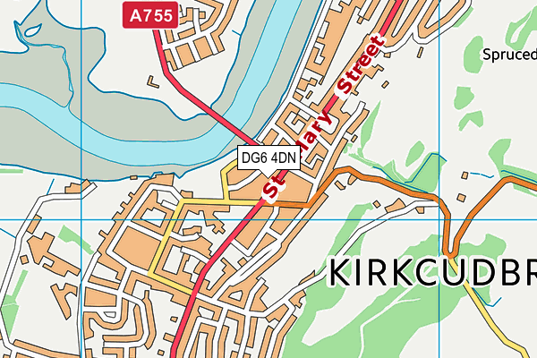 DG6 4DN map - OS VectorMap District (Ordnance Survey)