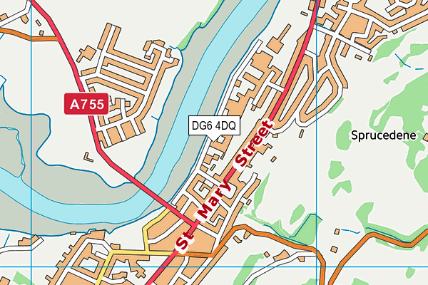 DG6 4DQ map - OS VectorMap District (Ordnance Survey)