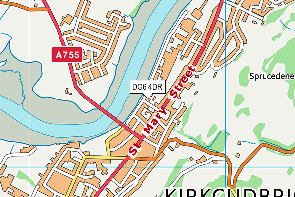 DG6 4DR map - OS VectorMap District (Ordnance Survey)