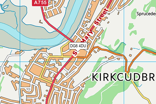 DG6 4DU map - OS VectorMap District (Ordnance Survey)