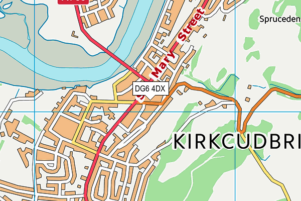 DG6 4DX map - OS VectorMap District (Ordnance Survey)