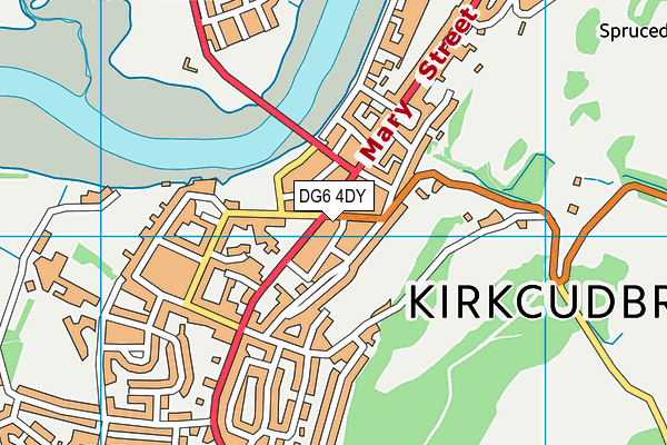 DG6 4DY map - OS VectorMap District (Ordnance Survey)