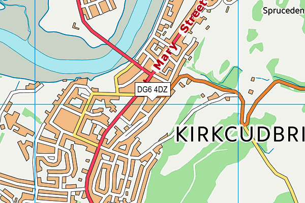 DG6 4DZ map - OS VectorMap District (Ordnance Survey)