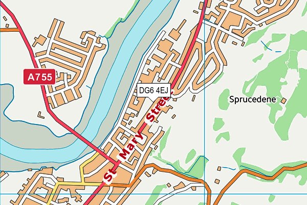 DG6 4EJ map - OS VectorMap District (Ordnance Survey)