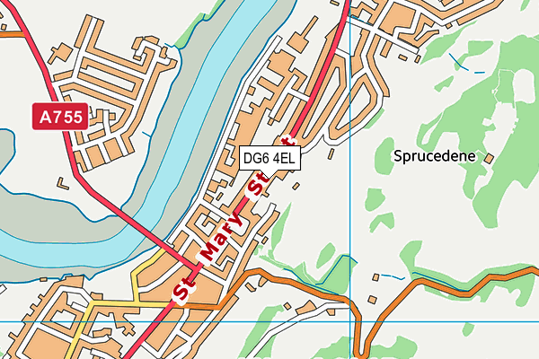 DG6 4EL map - OS VectorMap District (Ordnance Survey)