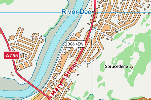 DG6 4EW map - OS VectorMap District (Ordnance Survey)