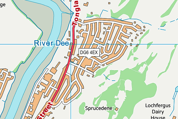 DG6 4EX map - OS VectorMap District (Ordnance Survey)