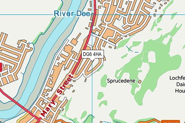 DG6 4HA map - OS VectorMap District (Ordnance Survey)