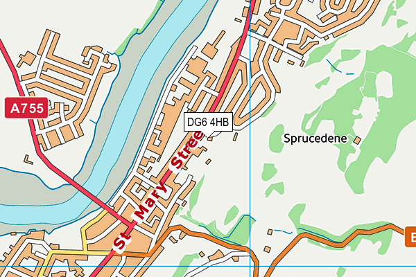 DG6 4HB map - OS VectorMap District (Ordnance Survey)